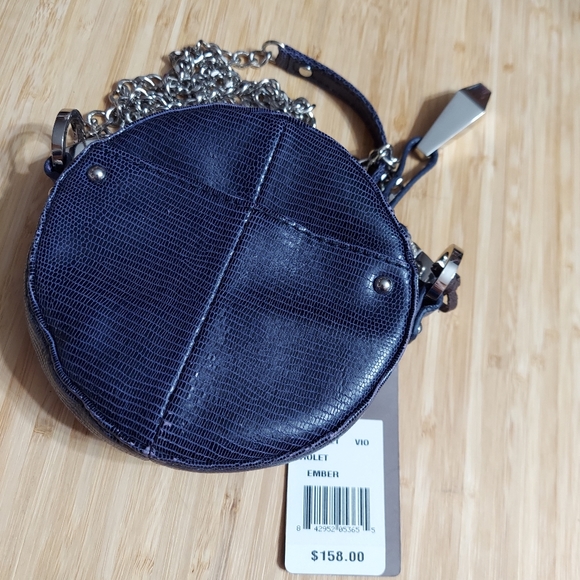 Junior Drake Italian Leather, Micro Cross Body Bag (Violet Ember, Blue Colo… - Picture 10 of 12